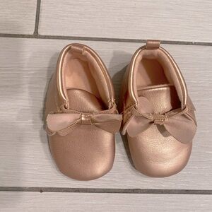 Carters rose gold moccasin size 3-6 months